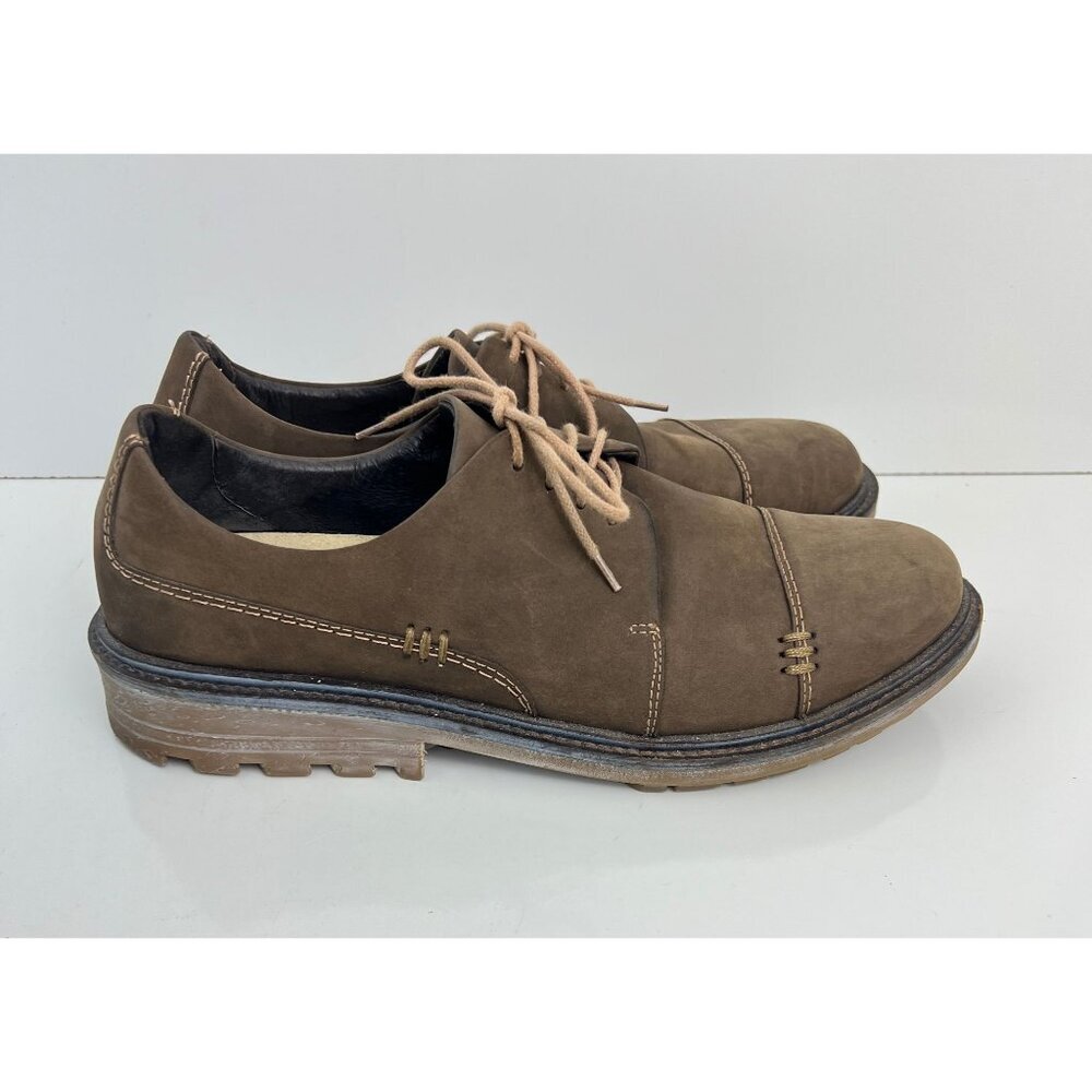 Naot Simiyu Oxford Cap Toe Mens Shoes Brown Suede Lace Up EU 43 US 10